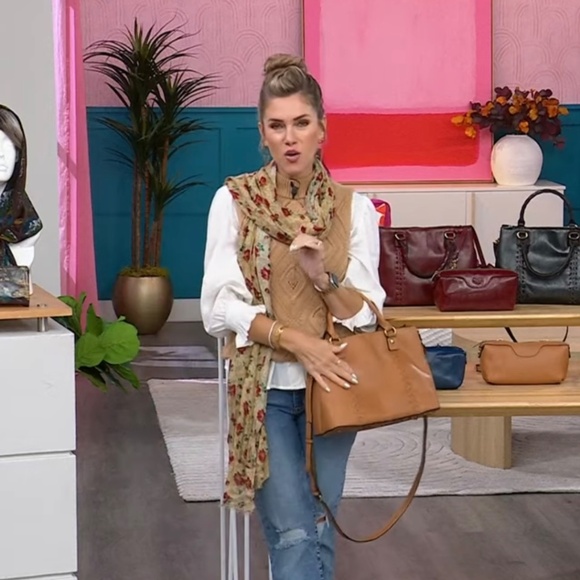 Patricia Nash Scarf - 72”L x 24” W - Western Lace Print New - Picture 4 of 8